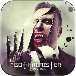Gothminister Utopia Album Cover Sticker Gothminister Utopia Album Cover Sticker