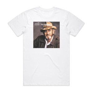 Don Williams The Definitive Collection Album Cover T-Shirt White Don Williams The Definitive Collection Album Cover T-Shirt White