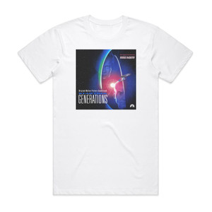 Dennis McCarthy Star Trek Generations 2 Album Cover T-Shirt White Dennis McCarthy Star Trek Generations 2 Album Cover T-Shirt White