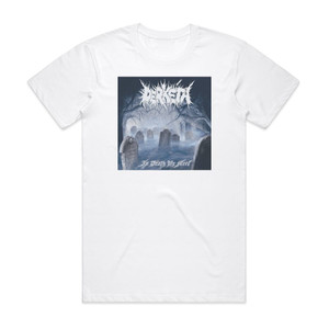 Derketa In Death We Meet Album Cover T-Shirt White Derketa In Death We Meet Album Cover T-Shirt White