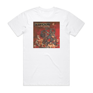 Debauchery Continue To Kill Album Cover T-Shirt White Debauchery Continue To Kill Album Cover T-Shirt White
