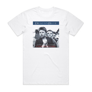 Deacon Blue Chocolate Girl Album Cover T-Shirt White Deacon Blue Chocolate Girl Album Cover T-Shirt White