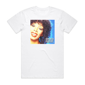 Donna Summer Donna Summer Mega Mixx Album Cover T-Shirt White Donna Summer Donna Summer Mega Mixx Album Cover T-Shirt White