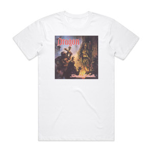 Dragon Scream Of Death Album Cover T-Shirt White Dragon Scream Of Death Album Cover T-Shirt White