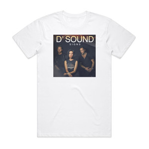 DSound Signs 1 Album Cover T-Shirt White DSound Signs 1 Album Cover T-Shirt White
