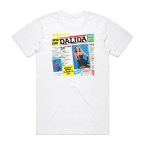 Dalida Special Dalida Album Cover T-Shirt White Dalida Special Dalida Album Cover T-Shirt White