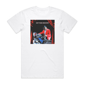 Daft Punk Discovery 2 Album Cover T-Shirt White Daft Punk Discovery 2 Album Cover T-Shirt White