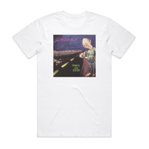 Dinosaur Jr Where You Been Album Cover T-Shirt White Dinosaur Jr Where You Been Album Cover T-Shirt White