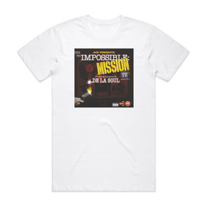 De La Soul The Impossible Mission Tv Series Part 1 Album Cover T-Shirt White De La Soul The Impossible Mission Tv Series Part 1 Album Cover T-Shirt White