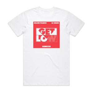 DJ Snake Get Low Remixes Album Cover T-Shirt White DJ Snake Get Low Remixes Album Cover T-Shirt White