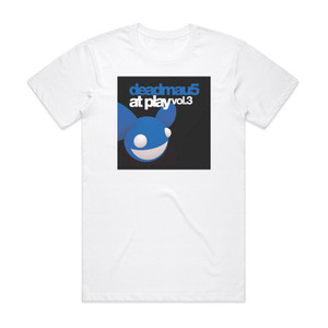 deadmau5 At Play Vol 3 Album Cover T-Shirt White deadmau5 At Play Vol 3 Album Cover T-Shirt White