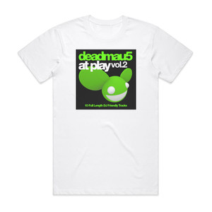deadmau5 At Play Vol 2 2 Album Cover T-Shirt White deadmau5 At Play Vol 2 2 Album Cover T-Shirt White