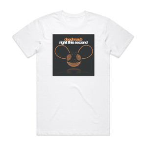 deadmau5 Right This Second Album Cover T-Shirt White deadmau5 Right This Second Album Cover T-Shirt White