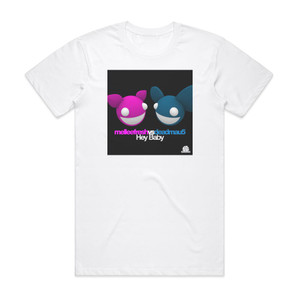 deadmau5 Hey Baby 1 Album Cover T-Shirt White deadmau5 Hey Baby 1 Album Cover T-Shirt White