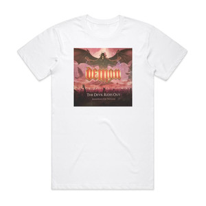 Demon The Devil Rides Out Soundtrack For The Game Album Cover T-Shirt White Demon The Devil Rides Out Soundtrack For The Game Album Cover T-Shirt White