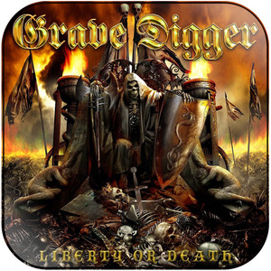Grave Digger Liberty Or Death Album Cover Sticker