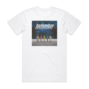 Donkeyboy Silver Moon Album Cover T-Shirt White