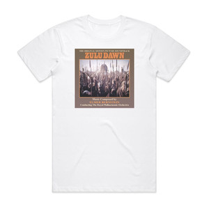 Elmer Bernstein Zulu Dawn Album Cover T-Shirt White Elmer Bernstein Zulu Dawn Album Cover T-Shirt White