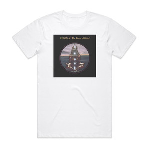 Enigma The Rivers Of Belief Album Cover T-Shirt White Enigma The Rivers Of Belief Album Cover T-Shirt White