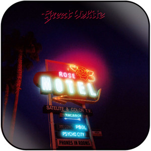 Great White Psycho City Album Cover Sticker Great White Psycho City Album Cover Sticker