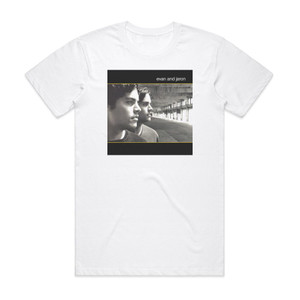 Evan and Jaron Evan And Jaron Album Cover T-Shirt White Evan and Jaron Evan And Jaron Album Cover T-Shirt White