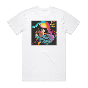 Eruption Fight Fight Fight Album Cover T-Shirt White Eruption Fight Fight Fight Album Cover T-Shirt White