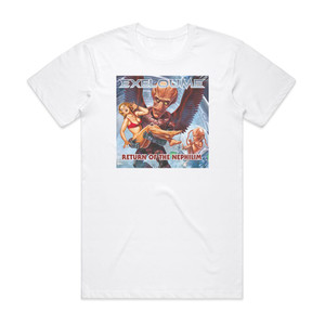 Exeloume Return Of The Nephilim Album Cover T-Shirt White Exeloume Return Of The Nephilim Album Cover T-Shirt White
