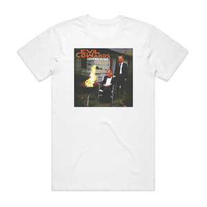 Evil Cowards Covered In Gas Album Cover T-Shirt White