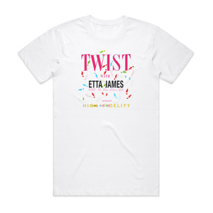 Etta James Twist With Etta James Album Cover T-Shirt White Etta James Twist With Etta James Album Cover T-Shirt White