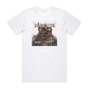 Eradicator Into Oblivion Album Cover T-Shirt White Eradicator Into Oblivion Album Cover T-Shirt White
