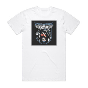 Enforcer Live By Fire Album Cover T-Shirt White Enforcer Live By Fire Album Cover T-Shirt White