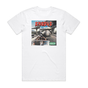 Exodus Impact Is Imminent Album Cover T-Shirt White Exodus Impact Is Imminent Album Cover T-Shirt White