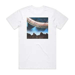 Erik Wollo Blue Sky Red Guitars Album Cover T-Shirt White Erik Wollo Blue Sky Red Guitars Album Cover T-Shirt White