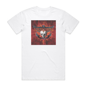 Edens Curse Condemned To Burn Album Cover T-Shirt White Edens Curse Condemned To Burn Album Cover T-Shirt White