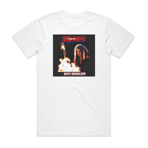 Evil Drive Anti Genocide Album Cover T-Shirt White