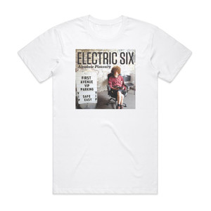 Electric Six Absolute Pleasure Album Cover T-Shirt White Electric Six Absolute Pleasure Album Cover T-Shirt White