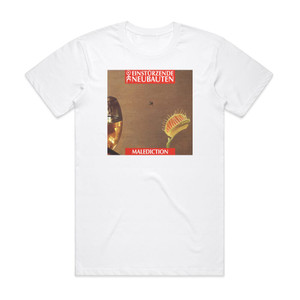 Einsturzende Neubauten Malediction Album Cover T-Shirt White Einsturzende Neubauten Malediction Album Cover T-Shirt White