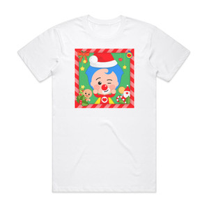 El Payaso Plim Plim Navidad Con Plim Plim Album Cover T-Shirt White El Payaso Plim Plim Navidad Con Plim Plim Album Cover T-Shirt White