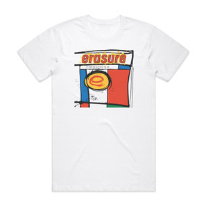 Erasure It Doesnt Have To Be Album Cover T-Shirt White Erasure It Doesnt Have To Be Album Cover T-Shirt White