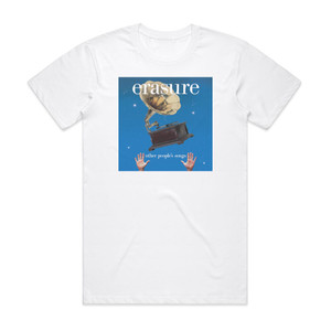 Erasure Other Peoples Songs Album Cover T-Shirt White Erasure Other Peoples Songs Album Cover T-Shirt White