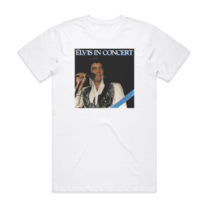 Elvis Presley Elvis In Concert Album Cover T-Shirt White