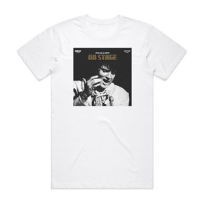 Elvis Presley On Stage 1 Album Cover T-Shirt White Elvis Presley On Stage 1 Album Cover T-Shirt White