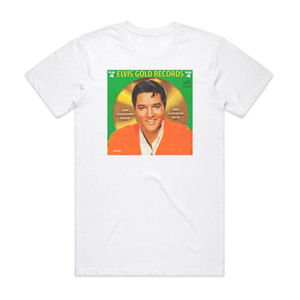 Elvis Presley Elvis Gold Records Volume 4 Album Cover T-Shirt White Elvis Presley Elvis Gold Records Volume 4 Album Cover T-Shirt White