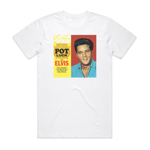 Elvis Presley Pot Luck Album Cover T-Shirt White
