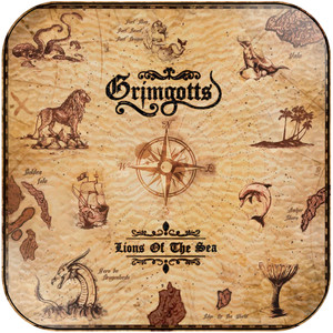 Grimgotts Lions Of The Sea Album Cover Sticker Grimgotts Lions Of The Sea Album Cover Sticker