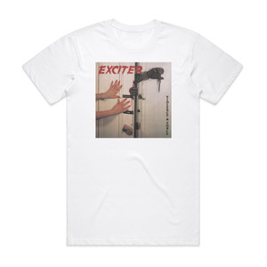 Exciter Violence Force 1 Album Cover T-Shirt White Exciter Violence Force 1 Album Cover T-Shirt White