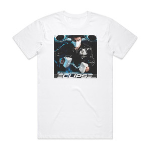 Eclipse Rock Electroshock Album Cover T-Shirt White Eclipse Rock Electroshock Album Cover T-Shirt White