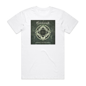 Enslaved Caravans To The Outer Worlds Album Cover T-Shirt White Enslaved Caravans To The Outer Worlds Album Cover T-Shirt White
