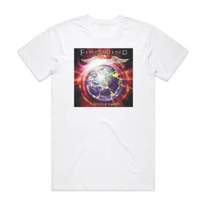 Firewind Burning Earth Album Cover T-Shirt White