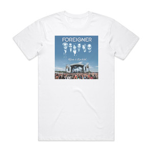 Foreigner Alive Rockin Album Cover T-Shirt White